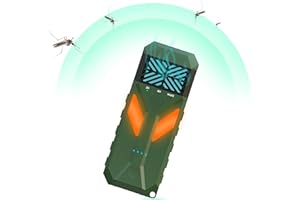 HUAJUN 3-in-1 Portable Insect Bug Repellent Device with Camping Lantern, Electric Midge Repellent, 6600mAh Rechargeable Batte