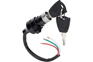MTATCN 3 Wire Ignition Switch Key Replacement for 50cc 70cc 90cc 110cc 150cc 200cc 250cc ATV & Dirt Bike Electrical Scooters DIY