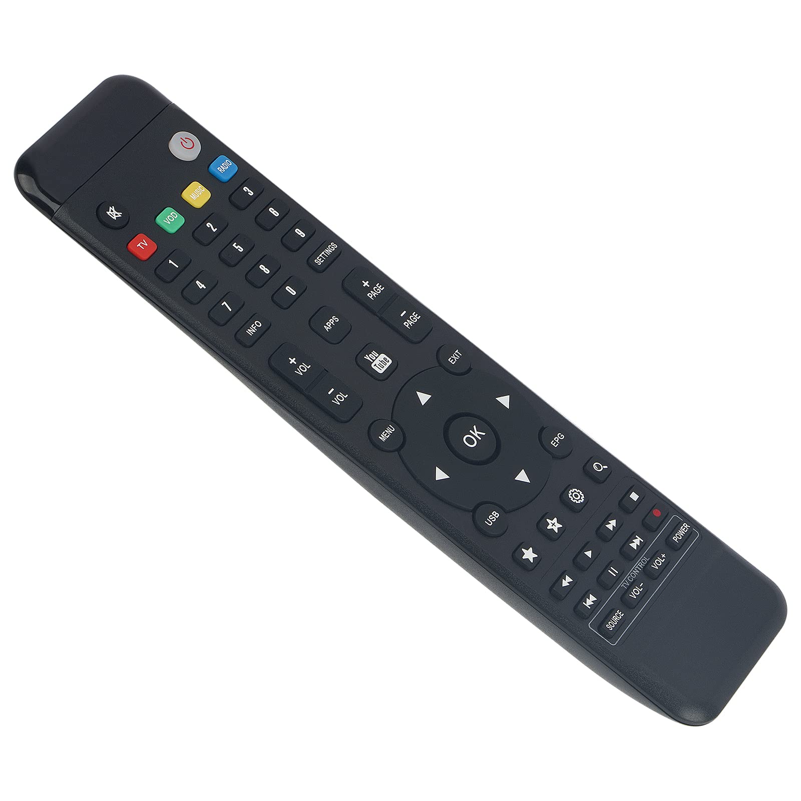 VINABTY RED360TV Replace Remote RED360.TV Remote Control Replace for REDLINE 7 line/RED 360 / mega plus/HD line remote for Red line for 7 line/RED 360 / mega plus/HD line Red Line Remote Control