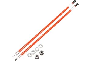 C CLINK Snow Plow Blade Markers Guides Kit 24'' Vertical Stud Mount Striking Orange Never Break for Most Blizzard Boss SNO-Way Western Meyer Polaris plow Mark The Edge of The Plow