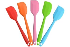 Hokisei Silicone Spatula Heat Resistant Small Spatulas Cooking Utensil Set Non-Stick Flexible Rubber Essential Cooking Gadget