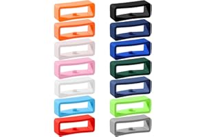 Ouligay 14 PCS Silicone Magic Band Locks Magic Band Clips Magicband Lock Fastener Rings Loop Secure Holder for Smart Bracelets Multicolored