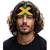 Jamaica Flag Velvet Headband for Man Woman,Jamaican Flag Non Slip Soft Head Band Bandana for Sport Travel Running Working Out