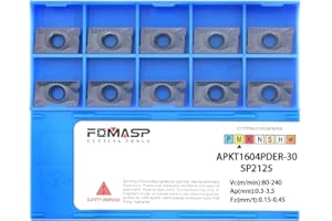FomaSP CNC Milling Carbide Inserts Steel APKT1604PDSR Fit for Lathe Milling Cutting Tools 10pcs
