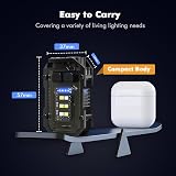 ETENTOUS LED Flashlight Torch 1100 Lumens USB-C Rechargeable Pocket Keychain view 5