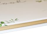 RSW Perfect Day Wedding Guest Book Green Floral Ribbon Close view 3