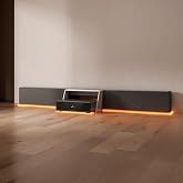 AWOL RGB Glow Station, 120" Universal UST Projector Stand/Base with RGB Ambient Lighting, Remote-Control LED, Cable Management &amp; 4-Outlet Power, Fits Most Ultra-Short-Throw Projectors
