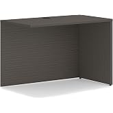 HON MOD L Shaped Desk Return Shell, Computer Desk, Office Table, Slate Teak | Connects with HON MOD Desk Shells to create expanded workstations, corner desk with cable management for office productivity
