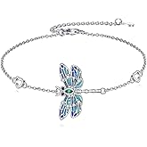 LWQQWL Animal Bracelet for Women 925 Sterling Silver Cat/Dolphin/Turtle/Horse Bracelet Jewelry Gifts