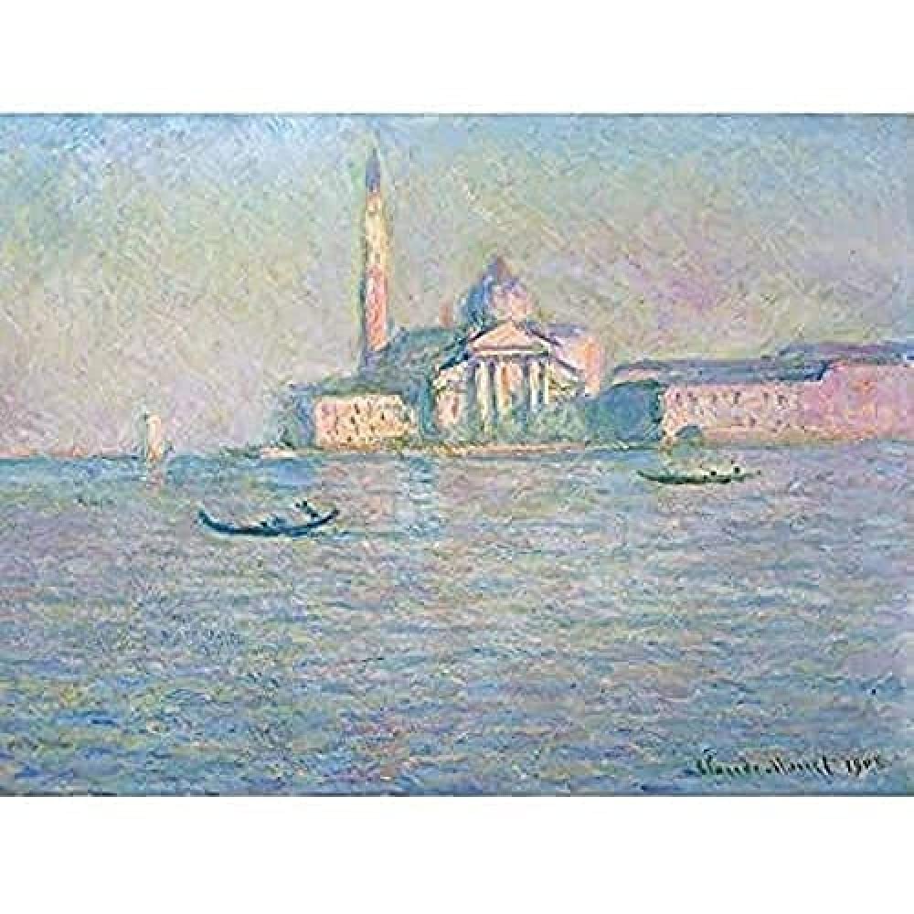 Monet Claude The Church San Giorgio Maggiore Venice Art Print Canvas Premium Wall Decor Poster Mural