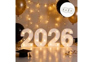 2026 Light Up Letters New Years Decorations 2026 Graduation Party Decorations Happy New Year 2026 White Christmas Decor