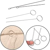 Gunwon 2Pcs Loop Turner Kit Stainless Steel 26.5cm Long Threader Hook Latch view 3