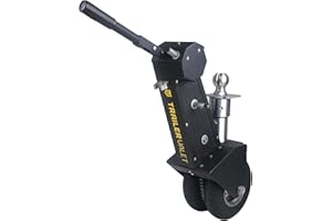 Trailer Valet MV Pro Drill-Powered Mover - 12,000 LB Capacity, Powder Coated Finish, Solid Rubber Tires, Integrated Braking for Safety