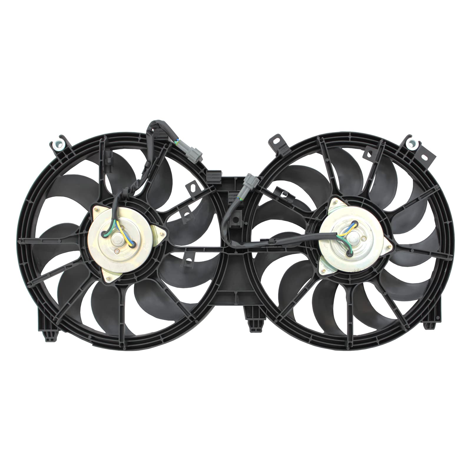 TYG Radiator Cooling Fan Assembly Fit for 2009-2014 Nissan Maxima 3.5L | 4-Pin | 214819N00A NI3115139