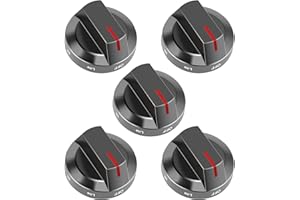 NISHCON DG94-03500A/Z Fits for Samsung. Stove Knob Replacement (Black), DG94-03500Y DG94-03500Z Fits for Samsung. Electric/Gas Range Oven knobs Models NE63T8111SG/AA NE63T8311SG/AA, 5 Pack