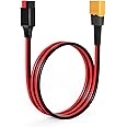 ELFCULB XT60 to Anderson Adapter,12AWG XT60 Male to Anderson Connector Cable for RC Battery Solar Portable Power Power Station and Solar Panel(2FT)