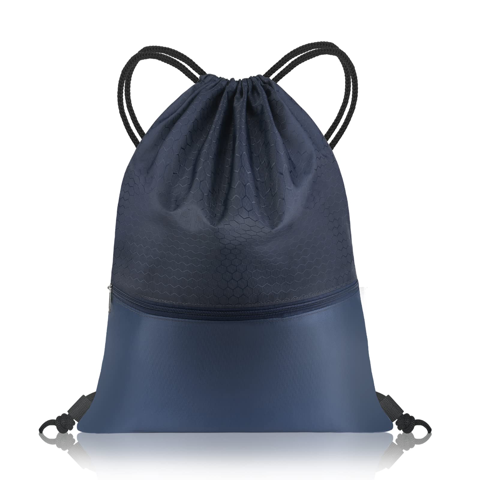 flintronic Drawstring Gym Bags, Waterproof Swimming Bag Sport Gym Sack, Large PE Bag Swim String Backpack with Zipper for School Sports Beach Holiday Travel - Kids & Adults