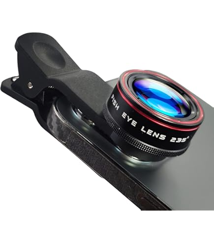 Jiawu 3-in-1 Smartphone Cameralenskit, 235° Fisheye, 120