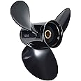 JSPROP OEM Upgrade 12 1/4x15 Aluminum Boat Propeller Fit BRP Johnson Evinrude OMC Stern Drive 40-75 HP,OEM 778774,13 Spline Tooth, RH