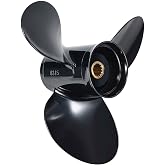JSPROP 12 1/4x15 Boat Propeller for BRP Johnson Evinrude 40-75HP 13 Spline | RH, Replace OEM No. 778774, 12.25 x 15 Aluminum Outboard Propeller fit Evinrude OMC Stern Drive 40 48 50 55 60 65 75HP