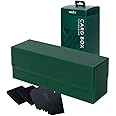 Vault X Exo-Tec Card Box 450+ Storage with Detachable Magnetic Lid, Dividers & Foam Fillers to Organize Deck Boxes, Toploaders, TCG/CCG & Sports Cards (Green)