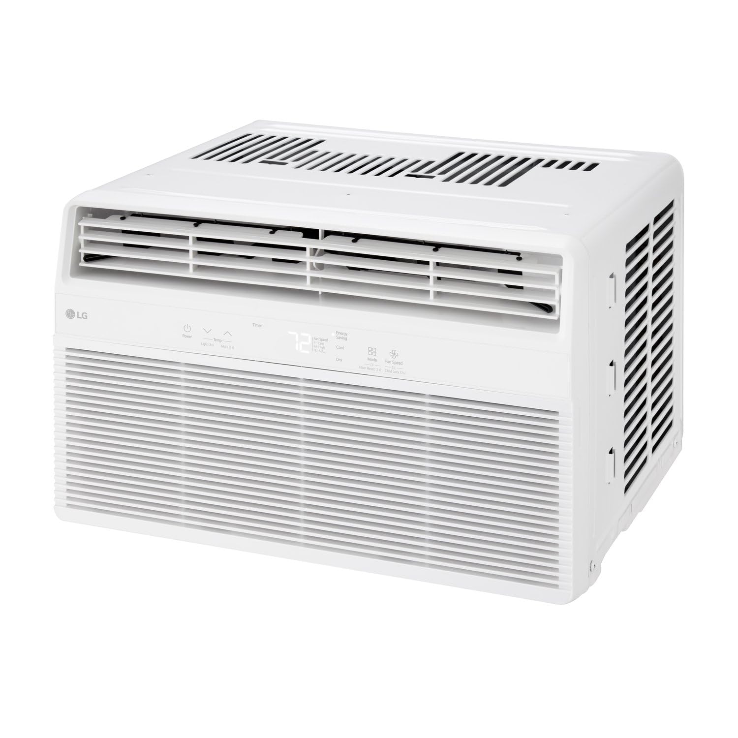 Photo 1 of LG 10,000 BTU Window Air Conditioner with Dehumidifier, 115V, Window AC for Medium Rooms up to 450 Sq. Ft., Window Unit AC with Remote Control, 3 Speeds, Auto-Restart, 24-Hour Timer, White