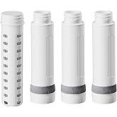 Membrane Solutions Replacement UF & ACF Filter for C3 Filtered Water Bottle, BPA-Free for Camping, Hiking, Backpacking and Travel (UFx1 + ACFx3)