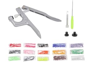 Plastic Snap Set, 150pcs T5 Buckle with Snap Plier, Multiple Colors for Clothing Crafts Sewing Knitting Towels