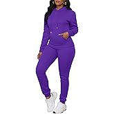 LovelyWholesale Womens Sweatsuits 2 Piece Set Hoodie Sweatshirts and Jogger Sets