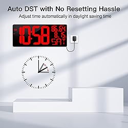 Xflyee [Oversized] 18" Large Digital Wall Clock
