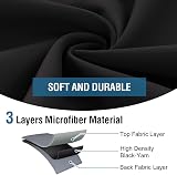 H.Versailtex Blackout Curtains 90x72 Two Panels Pencil Pleat Tiebacks Home view 6