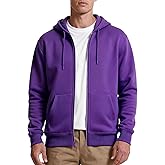 LUYIJIESHENG Mens Zip up Hoodie Full Zip Fleece Lined Pullover Hooded Sweatshirt Long Sleeve Sports Hooded Jacket with Pocket