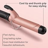 JAETON Curling Tong 32mm Ceramic Wand LCD 100-230C Dual Voltage view 6