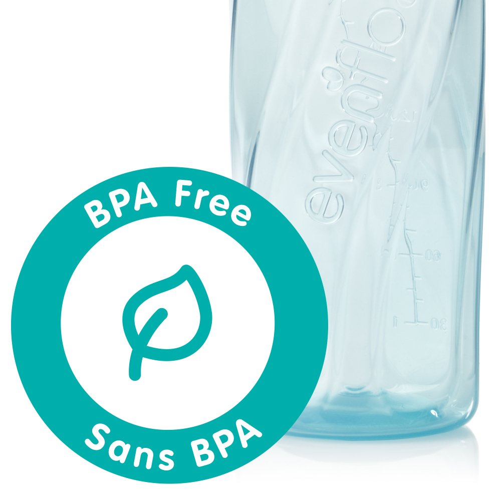 Evenflo Feeding Classic Tinted Plastic Standard Neck Bottles for Baby, Infant and Newborn - Teal/Green/Blue, 8 Ounce (Pack of 12) : Baby