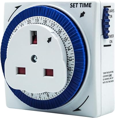 Uni-Com 24 Hour Plug-in Segment Timer Switch Energy Saving Home Security Light