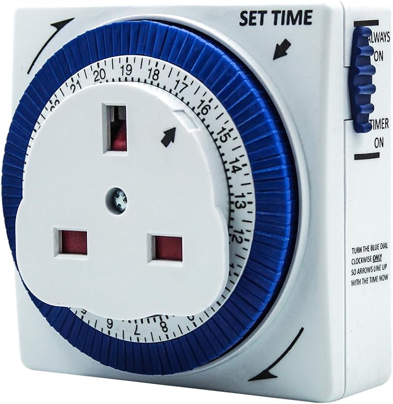 Uni-Com 24 Hour Plug-in Segment Timer Switch Energy Saving Home Security Light