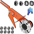HOTYELL Chainsaw Carving Mill Attachment, Power Gouge for Husqvarna and STIHL, Efficient Log Notcher for Timber Processing, Work Gloves Included (12 Blades)