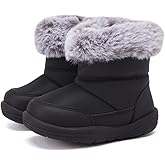 BMCiTYBM Baby Snow Boots Boys Girls Winter Infant Shoes Anti-Slip 6 9 12 18 24 Months Faux Fur