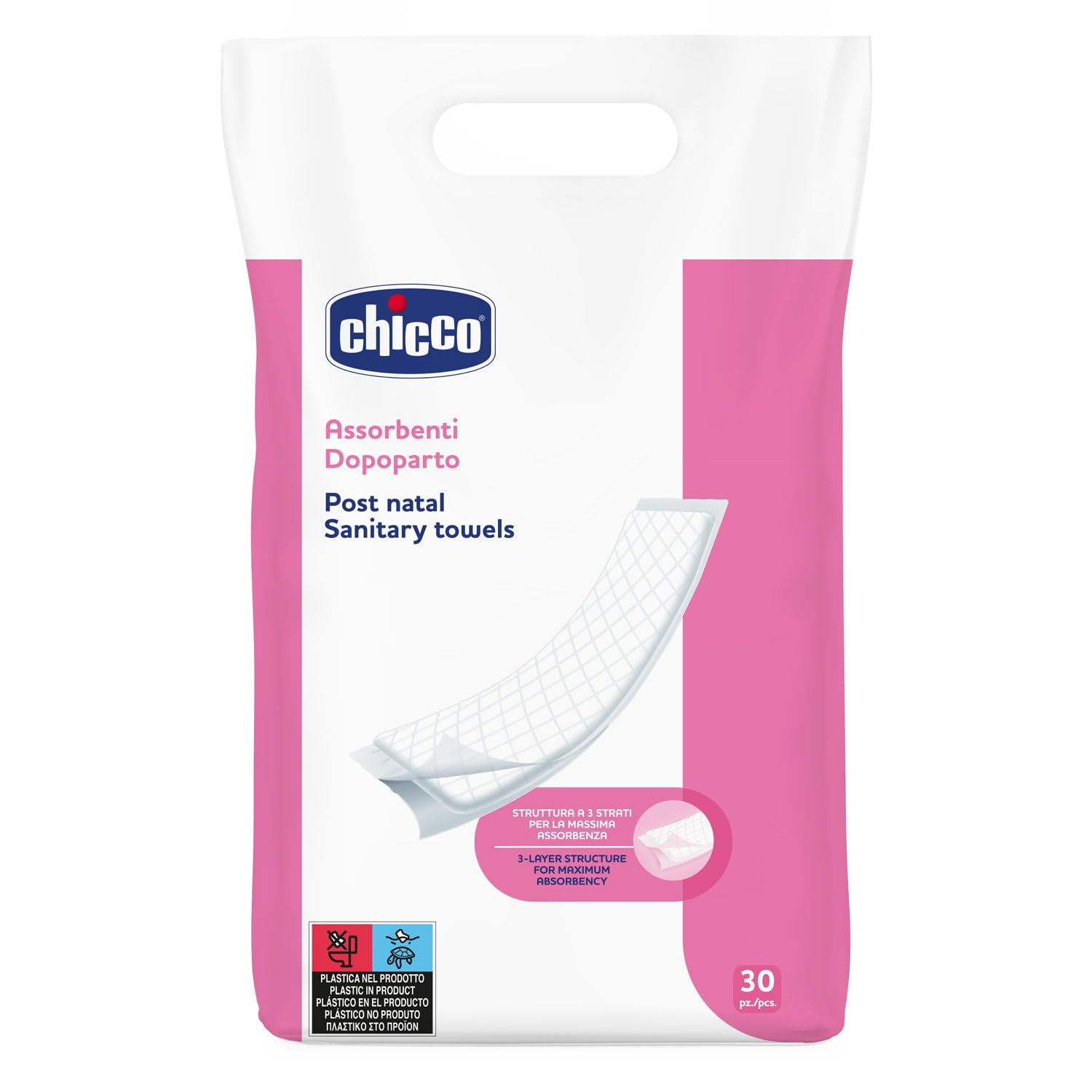 Chicco Mammy Absorbent After Birth Pads, 30 Pieces