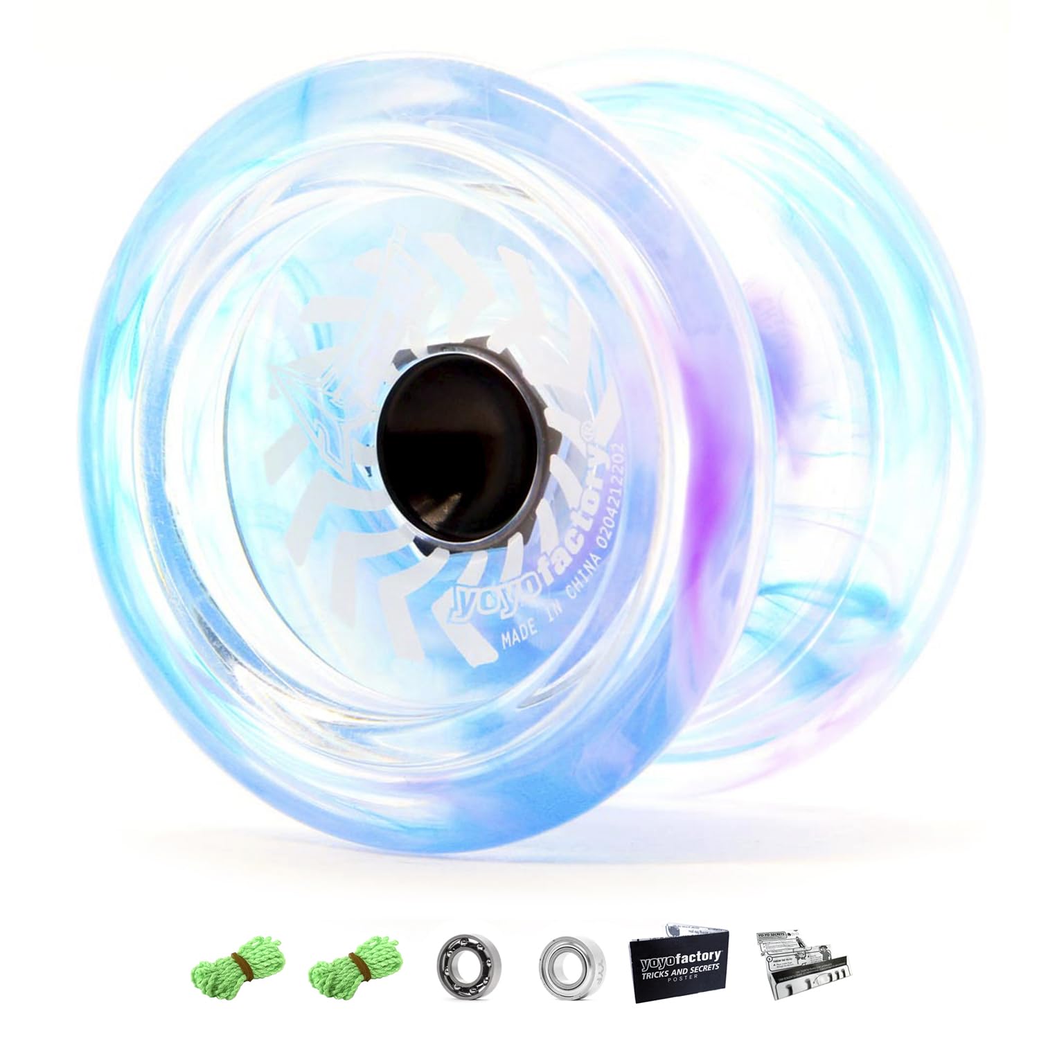 YoYo Factory Arrow Yo Yo – Trick YoYo for Kids & Adults | Beginner to Pro Yo-Yo with Swappable Responsive & Unresponsive Bearings - Galaxy — image 1