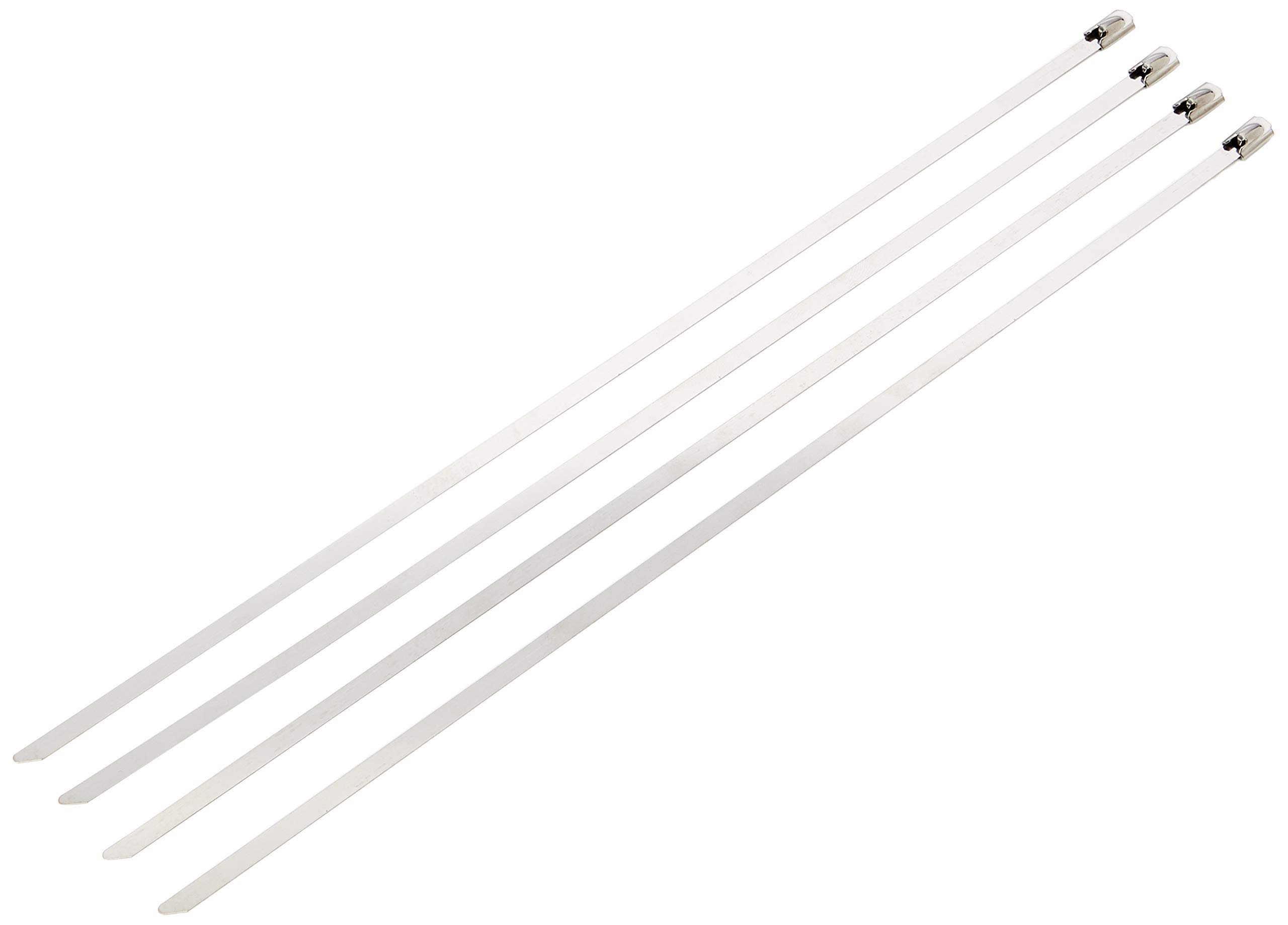 4R Quattroerre.it Self-Locking Stainless Steel Ties for Thermal Insulation Bands, 4.6 mm x 30 cm, Set of 4