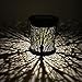 Whitelotous 2pcs/Set Metal Rattan Solar LED Hanging Lantern Lights IP44 Waterproof Outdoor Garden Yard Decor Lamps