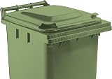 Storm Trading Group Green 240 Litre Wheelie Bin with Rubber Wheels & Lid view 4