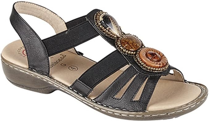 womens elasticated sandals