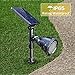 DBF Solar Outdoor Lights, 600LM Solar Spot Lights Outdoor Waterproof, 2-in-1 Adjustable Landscape Spotlights LED Flag Pole Light for Garden Yard Driveway Garage Pool Patio(Cool White, 4 Pack)