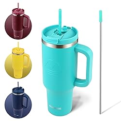 FAHRMOSIS 40 Oz Tumbler with Handle and Straw
