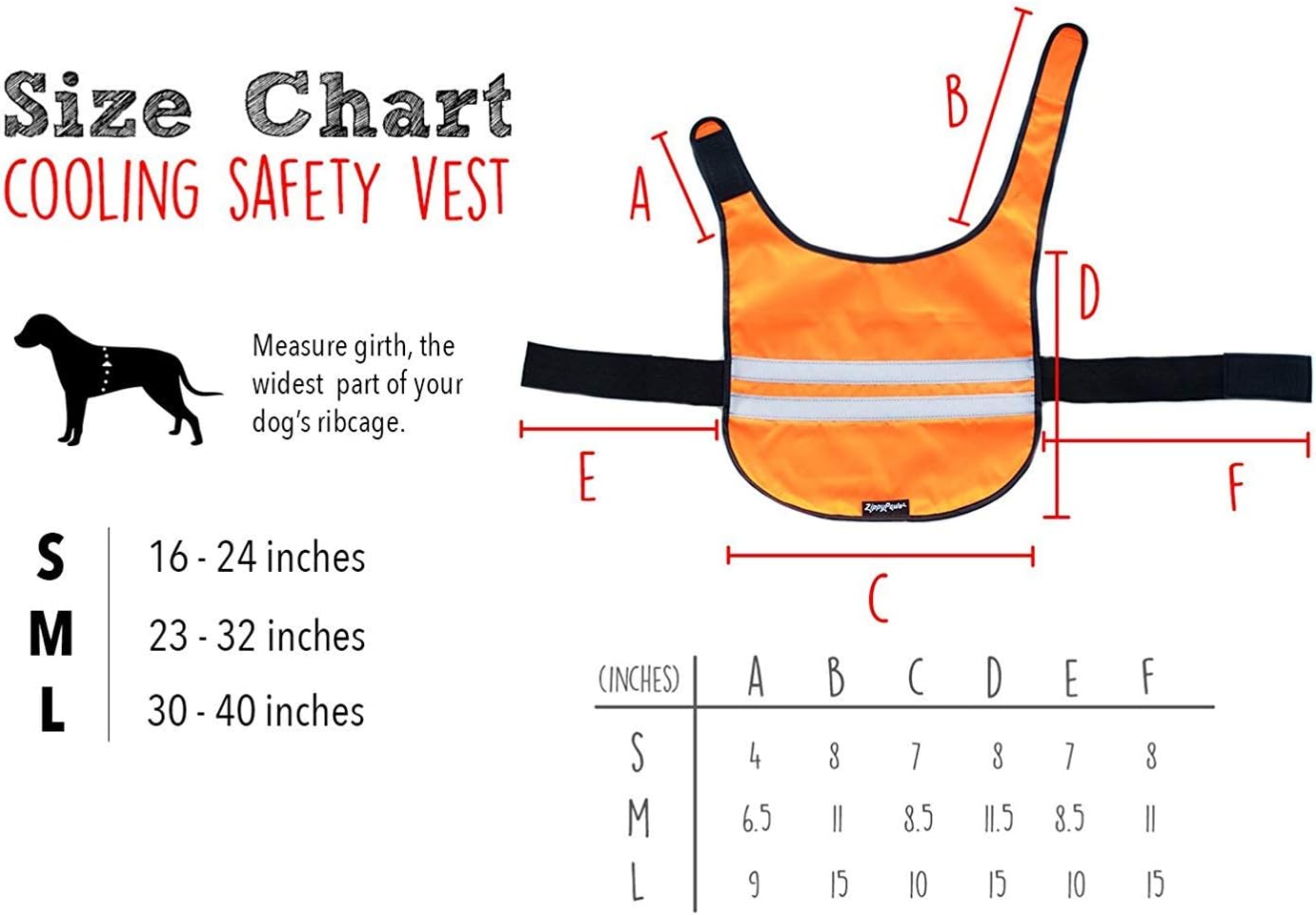 Zippy Paws Zp492 Adventure Cooling Vest - Orange - L Refreshing Vest for Dogs, Sugarpine Air Mesh - Donna, Large - Image 5