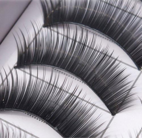 HiiBaby 30 Pairs Black Long False Eyelashes Eye Lashes 111 Thick Dense Charming
