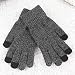 Crytech Women Men Knitted Winter Warm Phone Screen Touch Full Finger Mittens Thermal Thick Knitting Hand Warmer Screentouch Gloves for Texting Typing in Cold Weather (Dark Gray)thumb 3