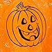 Juvale Pack of 6 Halloween Trash Bags, Small and Medium Sized Pumpkin Leaf Bags - The Perfect Fall Lawn Outdoor Decoration, Orange